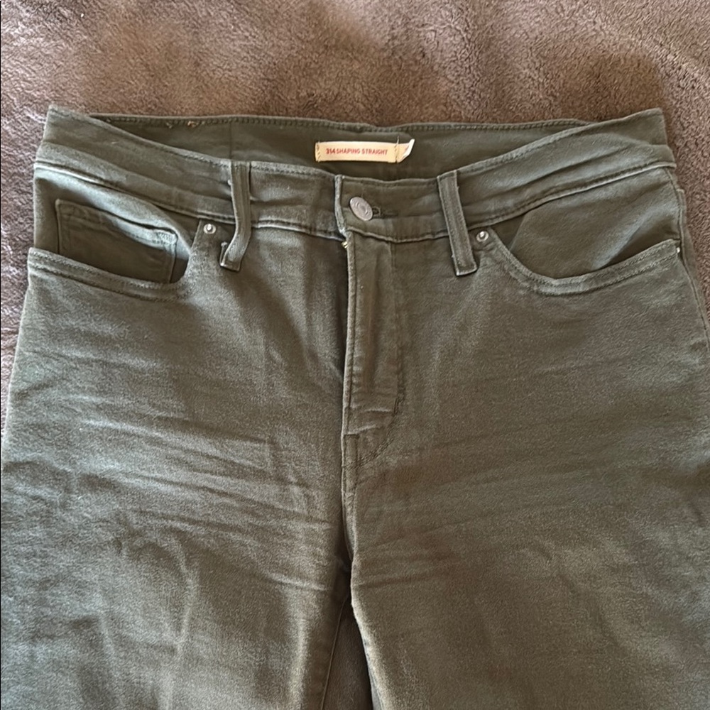 Levi's Olive Women's Straight Leg Jeans